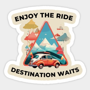 Enjoy the ride Drivers Tee Sticker